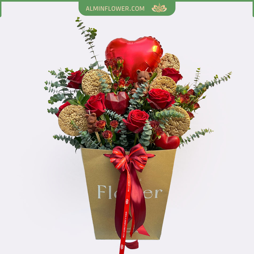 باکس گل ولنتاین شماره 12